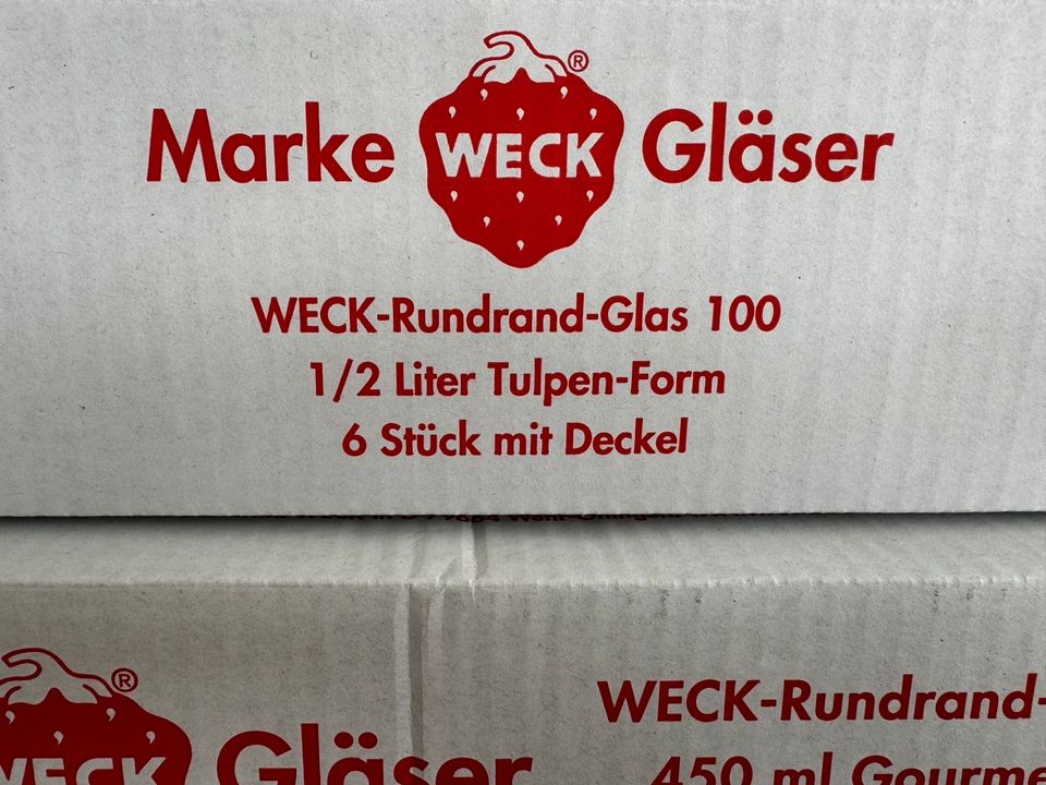 Weck Gläser / Tulpenform und Gourmetgläser / NEU in Neunkirchen Siegerland
