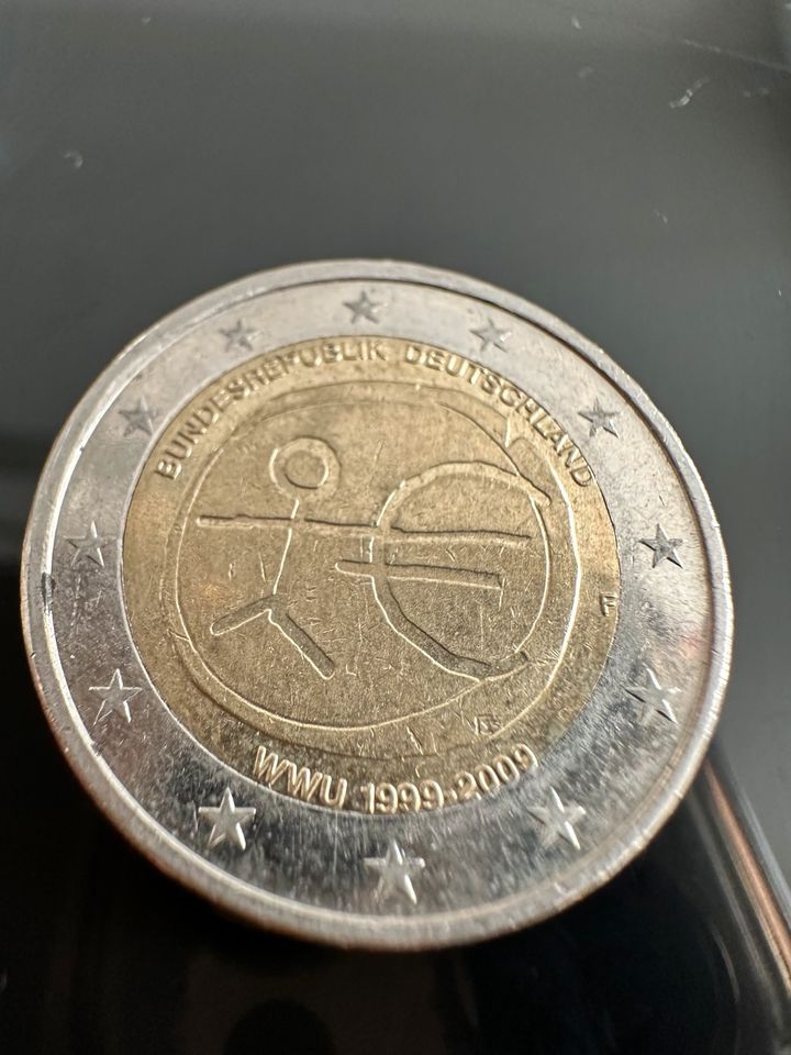 2 Euro Münze Fehlprägung Strichmännchen in Ludwigshafen