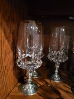 Praego Glas mit Zinnfuß 31 Gläser edles Zinn antik Antiquitäten Niedersachsen - Wietze Vorschau