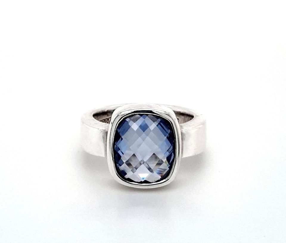 Ring Silber 925 Farbstein Blau Unisex Schmuck Geschenk 186962 in Lübeck