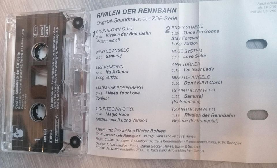 Rivalen der Rennbahn / Kassette / Produktion: Dieter Bohlen 1989 in Emden