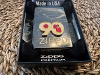 Zippo Lighter 90th Anniversary schwarz Emblem gold Feuerzeug Duisburg - Neumühl Vorschau