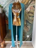 SusyMix Italien Long Cardigan Maxi Strickjacke Mantel petrol S 36 Bayern - Stockdorf Vorschau