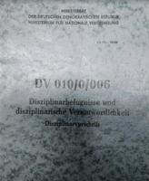 DDR Ostalgie NVA Vorschrift  Diziplinar Sachsen-Anhalt - Derenburg Vorschau