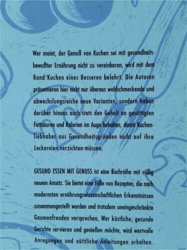 Kuchen - Neue Schlemmerrezepte für Kalorienbewußte - Buch in Wassenberg