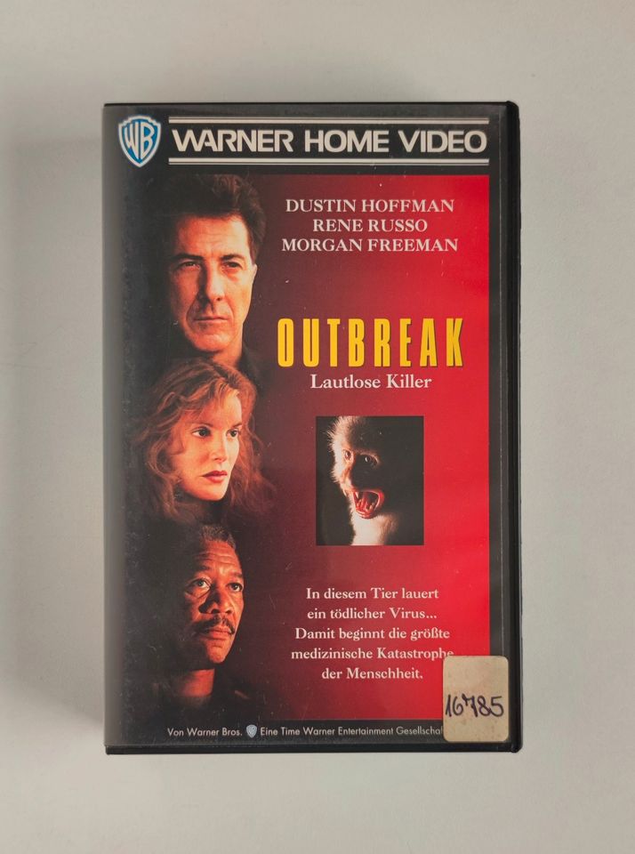 Outbreak - Lautlose Killer M.Freeman [VHS] Videokassette(WB 1995) in Oer-Erkenschwick