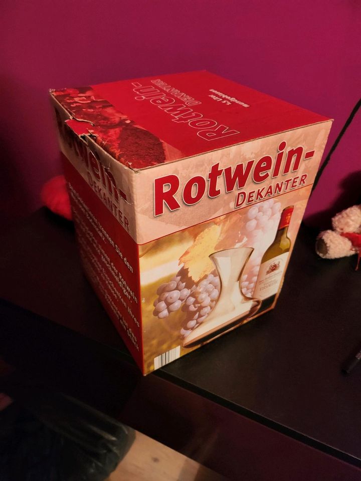 Rotwein Dekanter 1,5l mundgeblasen in Speyer