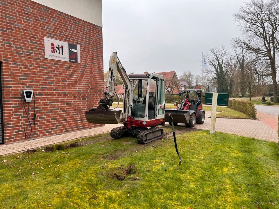 Minibagger 1,9 t mit Powertilt, mieten - leihen - Verleih TB216 in Löningen