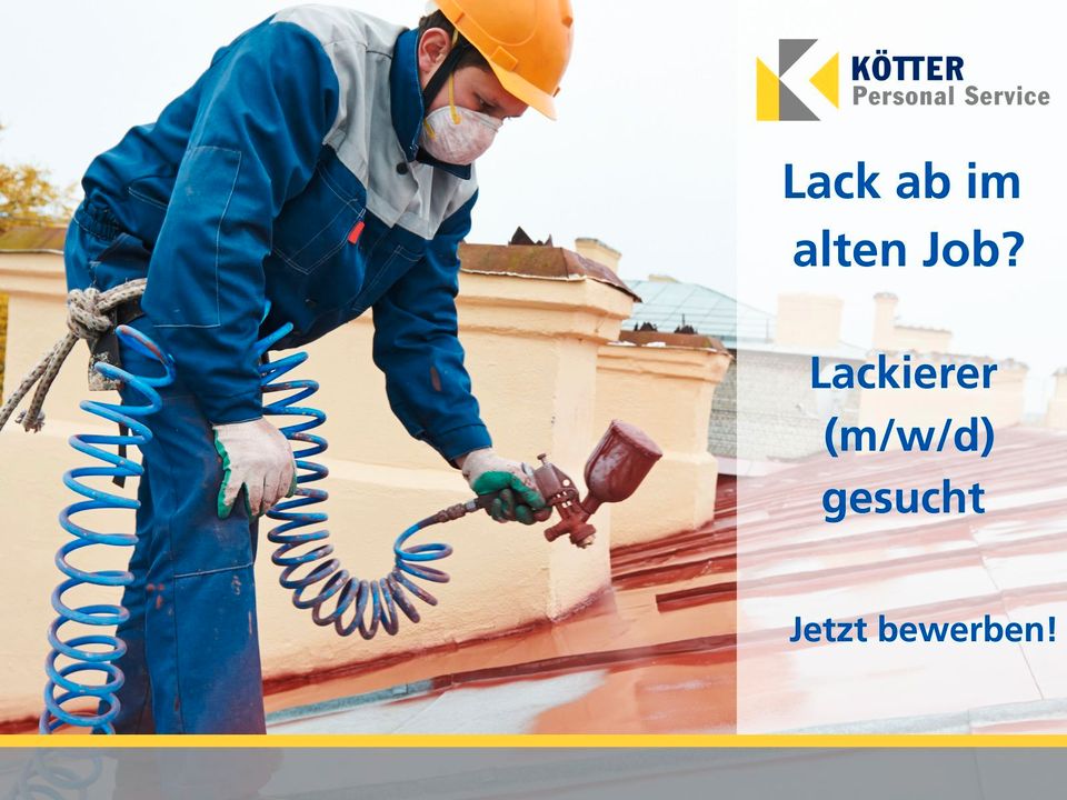 JOB: Lackierer (m/w/d) in Essen | ab 15€/Std in Essen