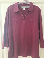 langarmshirt Bordeaux Grösse 46 Collection L Bayern - Gunzenhausen Vorschau