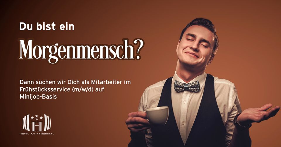 Frühstücksservice (m/w/d) für Hotel Am Kaisersaal auf 538€ Basis in Erfurt