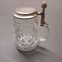 Glasbierkrug mit Zinndeckel Bayern - Deggendorf Vorschau