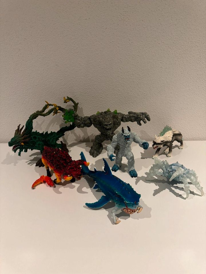 Schleich Eldrador Steinmonster Monsterfisch Hai Eisspinne Eismons in Lohr (Main)