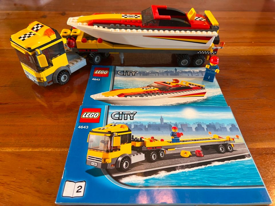 LEGO City 4643 "Powerboot Transporter", TOP! in Groß-Zimmern