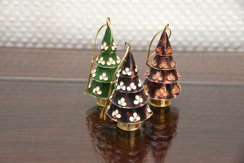 160x Chinesische Weihnachtsbaum Anhänger Kugeln 6cm Cloisonne NEU in Paderborn