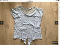 T-Shirt Blue Motion 36/38 mit Spitze zum Binden hellblau Hessen - Pohlheim Vorschau