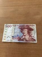 Geldschein Banknote 500 Kronen Kronor aus Schweden Niedersachsen - Osnabrück Vorschau