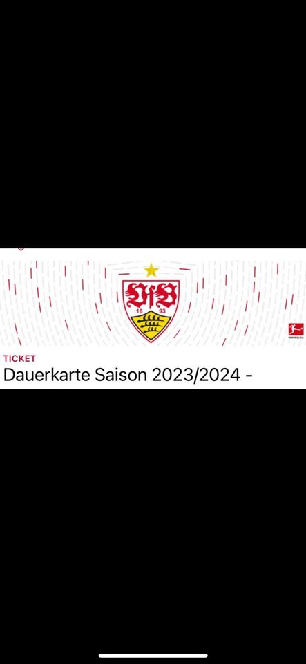 SUCHE: Dauerkarte VFB Stuttgart 2024/25 in Esslingen