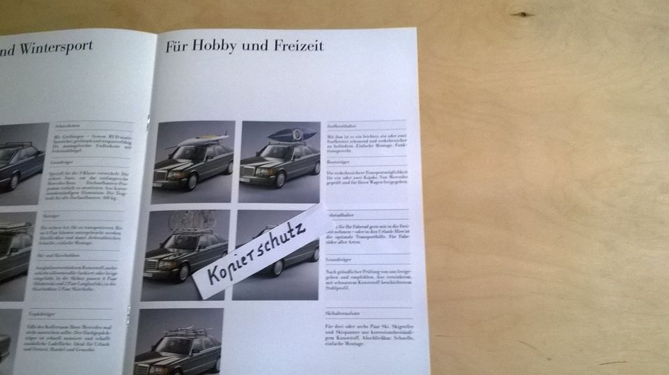 Prospekt " Das Zubehör für die Mercedes S-Klasse " von 1986 / TOP in Thiersheim