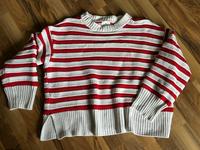 H&M Strickpullover XL rot-weiß gestreift Oversized kaum getragen Bremen - Schwachhausen Vorschau