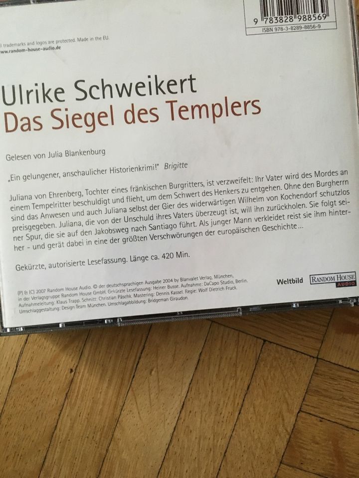 Hörbuch Das Siegel des Templers, Ulrike Schweikert in Rheda-Wiedenbrück