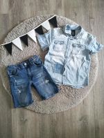 H&M kurze Jeans Hose/Shorts Destroyed und H&M Hemd 122/128 Set Duisburg - Walsum Vorschau