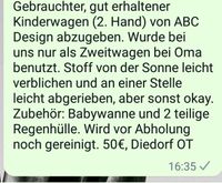 Kinderwagen ABC Design gebraucht Bayern - Augsburg Vorschau