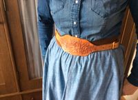 Mexican Belt True Vintage Leder Gürtel Taille Rosen Geprägt USA Sachsen - Annaberg-Buchholz Vorschau