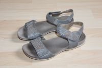 RIEKER Sandaletten Sandalen Gr. 38 grau Glitzer Fußbett Müritz - Landkreis - Rechlin Vorschau