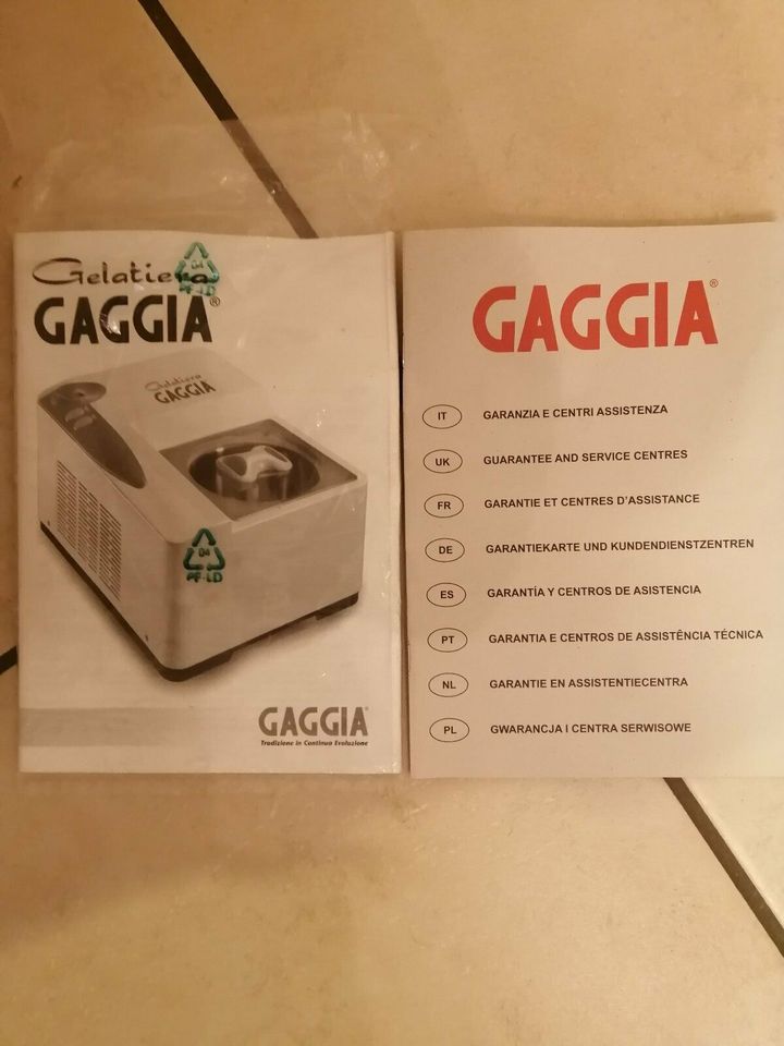 Eismaschine GAGGIA Gelatiera (Made in Italy) in Straubing