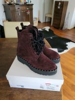 ❣ MRS. & HUGS Plateau Boots Stiefeletten Leder Gr. 40 NP 179 € ❣ Frankfurt am Main - Nieder-Erlenbach Vorschau