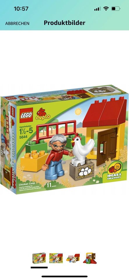 Lego Duplo Hühnerstall mit Oma Hühner Bauernhof wie neu in Mudenbach
