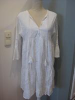 Superschönes Sommerkleid, weiß, Lochmuster, one size, Hippie,Boho Bayern - Tuchenbach Vorschau