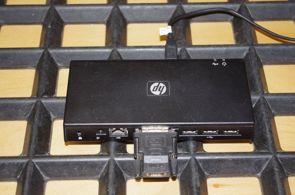 HP HSTNN s02x Dockingstation mit Netzteil und HDMI Adap.gebraucht in Hattingen