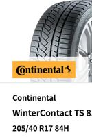 4 Winterreifen Conti 205/40 R17 84H neuwertig gebraucht München - Schwabing-West Vorschau