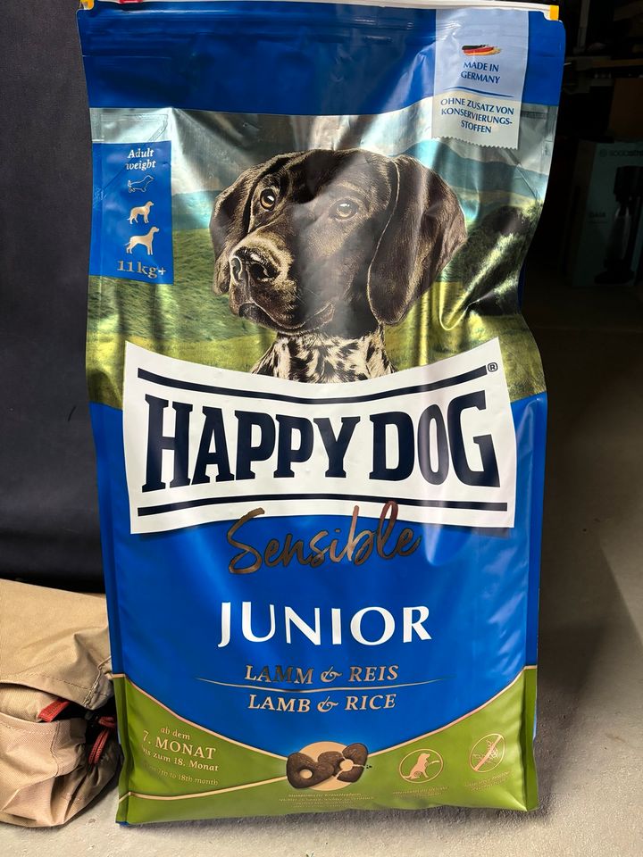 10 kg Hundefutter Happy Dog Supreme Sensible Junior Lamm&Reis neu in Saarbrücken