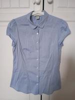 Bluse Gr 36 H u M Business Puffärmel Baumwolle hellblau Hessen - Sinntal Vorschau