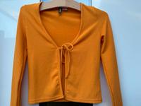 Gr XS - Divided by H&M - kleine Rippenstrick-Jacke-langarm-orange Nordrhein-Westfalen - Coesfeld Vorschau