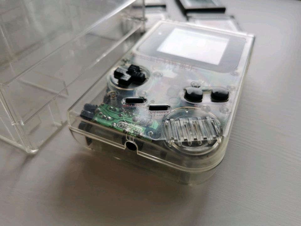 Nintendo Game Boy classic transparent mit Original Box + Spiele in Tuntenhausen