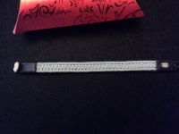 Saami Armband Leder schwarz mit Silber/Zinn Neuwertig Schleswig-Holstein - Laboe Vorschau