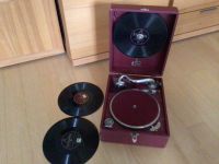 Paillard Grammophon Koffergrammophon mit 10 Platten Nordrhein-Westfalen - Ratingen Vorschau