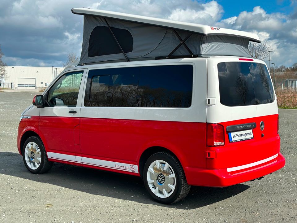 VW T6.1 2.0 TDI 110 PS Camper Ausbau Wohnmobil Standheizung Küche Klima Tempomat Finanzierung möglich in Lübeck