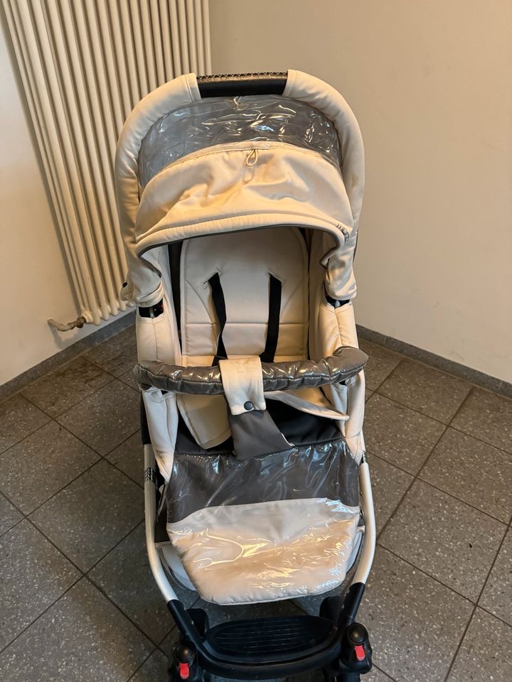 Kinderwagen Set Babyschale Auto Buggy Wanne beige in Dresden