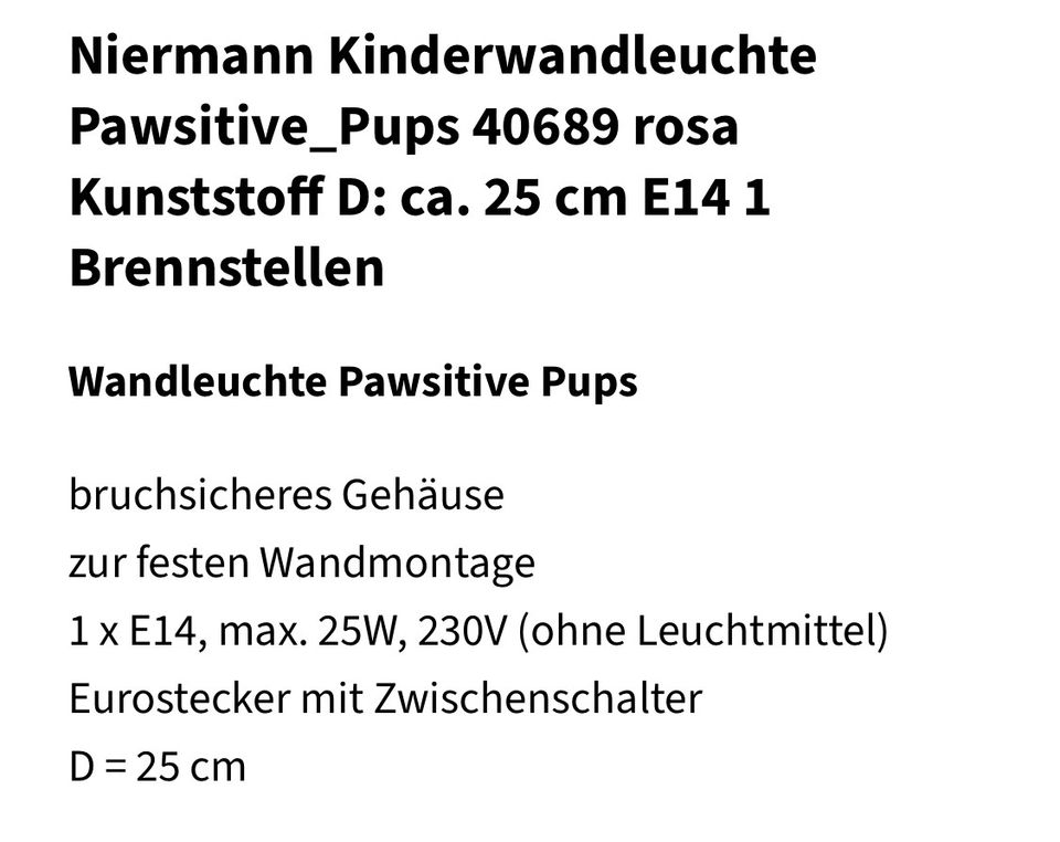 eBay ist Niendorf Kinder jetzt an Sky - der Lampe Schummerlicht Stecknitz Kleinanzeigen mit Lauenburg in Kleinanzeigen sanftes in rosa, Herzogtum Patrol | Paw