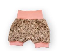 Kurze Hose pumphose musselin 68 74 Blumen Sand beige braun rosa Mecklenburg-Vorpommern - Zurow Vorschau