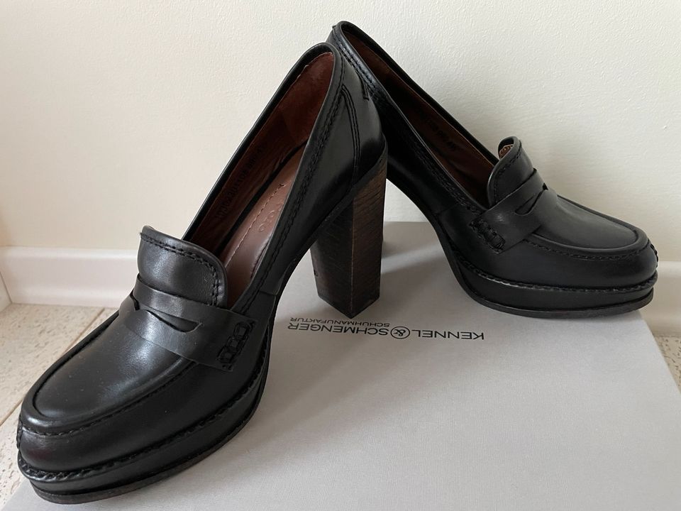 Marc O’Polo Damen Loafer mit Blockabsatz Gr. 37,5 in Rickling