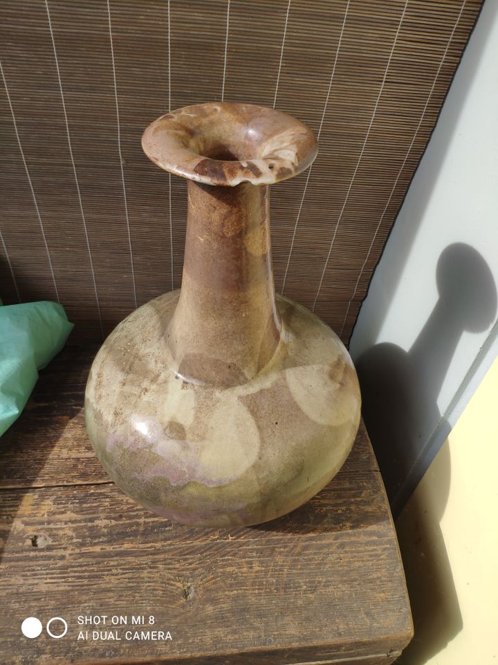 Steinzeug fein, 41cm Vase, Bodenvase, Design in München
