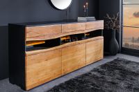 Massivholz Sideboard GRAND ACACIA 180cm braun Akazie mit LED-Beleuchtung Baumkante Riess-Ambiente Hamburg Barmbek - Hamburg Barmbek-Süd  Vorschau