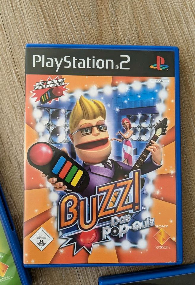 Buzz Bundle PS2 | 4 Controller | 3 Spiele | TOP Zustand | OVP in Wandlitz