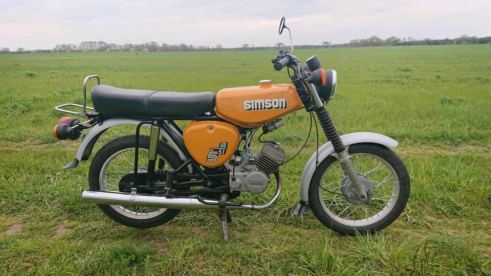 Unverbastelte Simson s51 mit KBA Papieren, Baujahr 1987 in Großdubrau